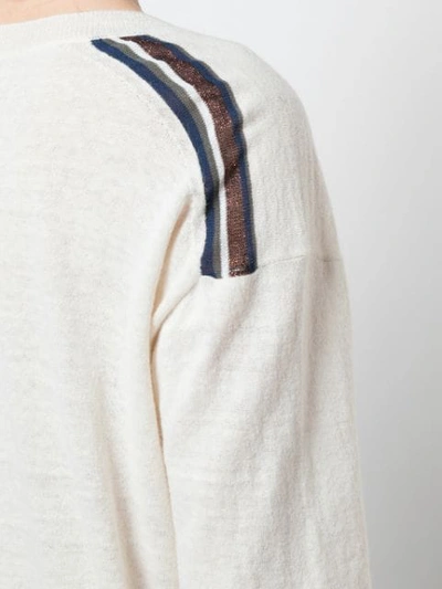 Shop Closed White Knit Sweater