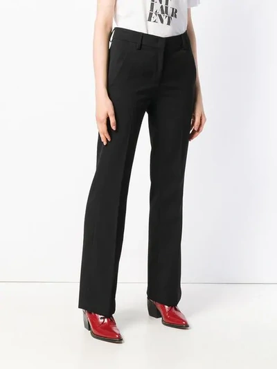 Shop Dondup Marion Wide-leg Trousers In Black