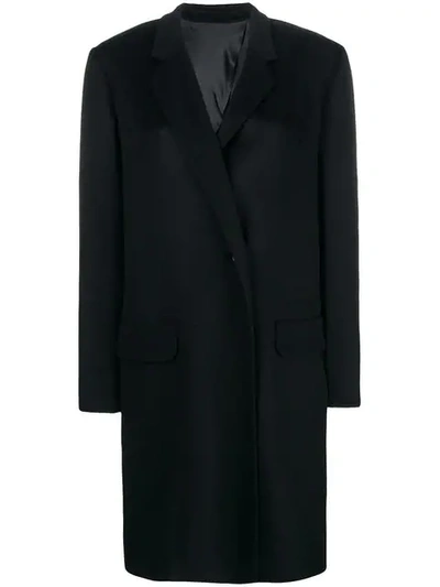 Shop Helmut Lang Duster Coat - Black