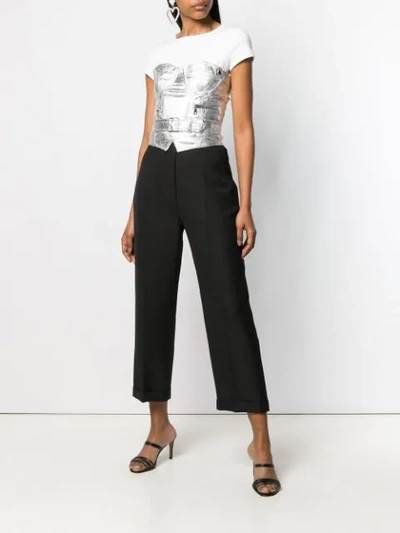 Manokhi Bustier Structured Top In Silver