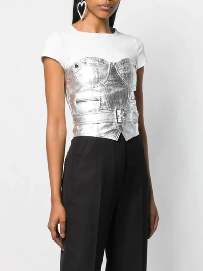Manokhi Bustier Structured Top In Silver