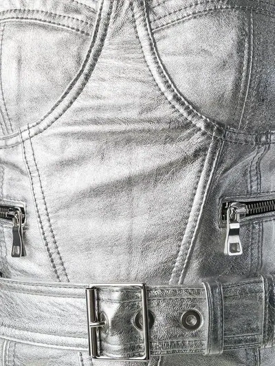 Manokhi Bustier Structured Top In Silver