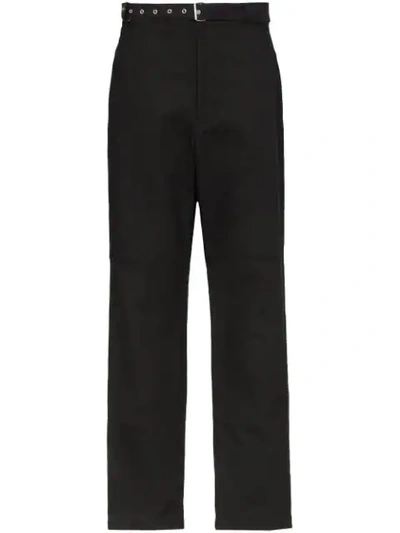 Shop Ambush Chino Straight Leg Trousers In Black