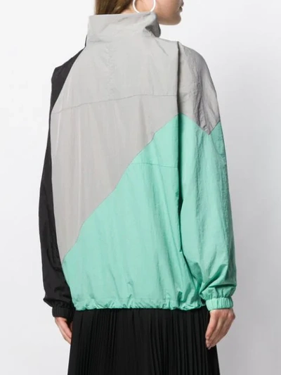 Shop Alexander Wang T Wash + Go Colourblock Jacket In Grey