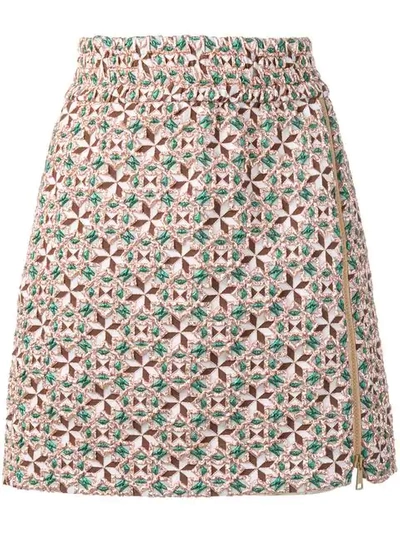 Shop N°21 Jacquard Mini Skirt In Pink