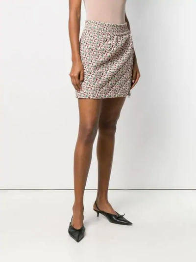 Shop N°21 Jacquard Mini Skirt In Pink