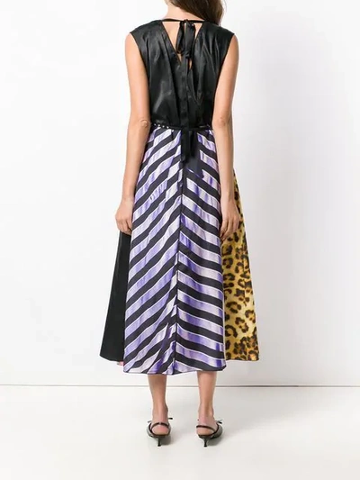 Shop Marc Jacobs Striped Floral Summer Dress In Purple