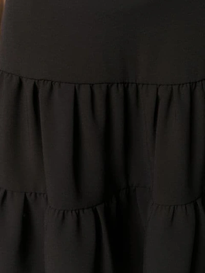 Shop Chloé Tiered Skirt In Black