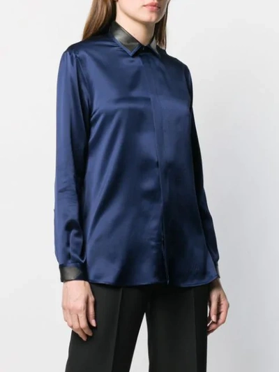 Shop Saint Laurent Classic Shirt In Blue