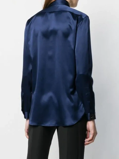 Shop Saint Laurent Classic Shirt In Blue