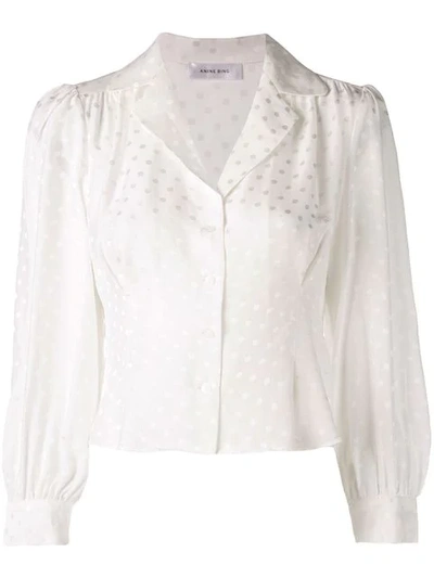 Shop Anine Bing Lenora Shirt In White