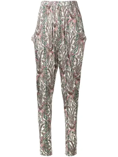 Shop Isabel Marant Marino Trousers In Neutrals