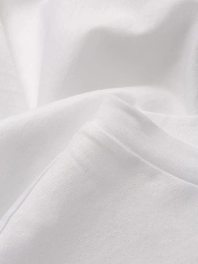 Shop Versace Metallic Logo T-shirt In White