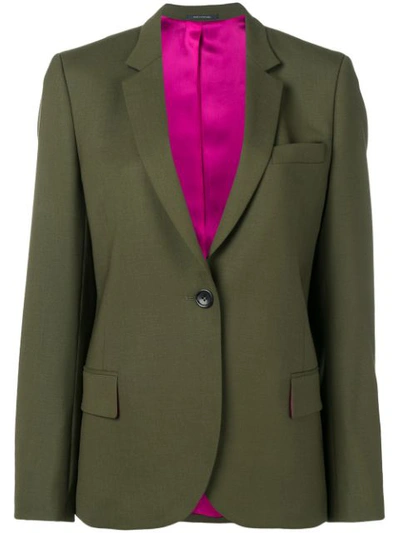 Shop Ps By Paul Smith Ps Paul Smith Tailored Blazer Jacket - Green