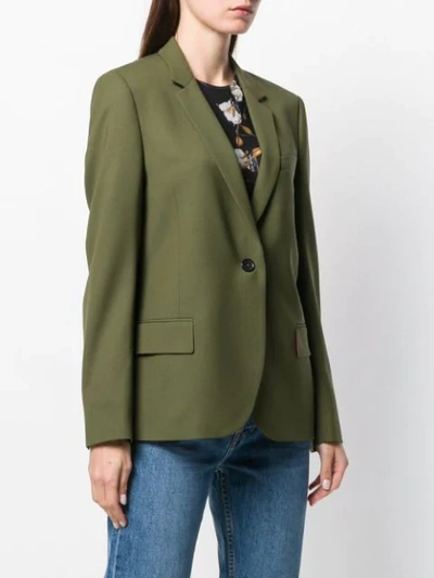 Shop Ps By Paul Smith Ps Paul Smith Tailored Blazer Jacket - Green