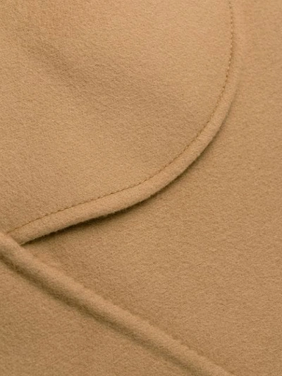 Shop Manzoni 24 Faux Fur Lined Coat In Neutrals