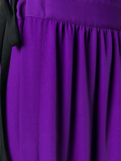 Shop Mm6 Maison Margiela Long Pinafore Dress In Purple