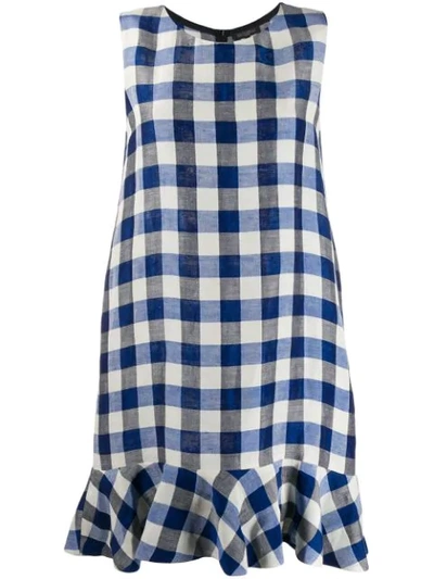 ANTONELLI GINGHAM DRESS - 蓝色