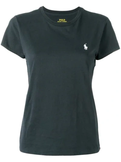 Shop Polo Ralph Lauren Slim-fit Logo T-shirt In Blue