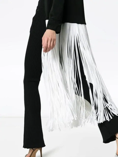 GALVAN DUSK LONG CONTRAST FRINGE JACKET - 黑色