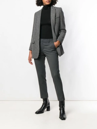 Pt01 Plain Tailored Suit Trousers - Grey In Grey