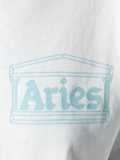 Shop Aries Tie-dye Print T-shirt - White