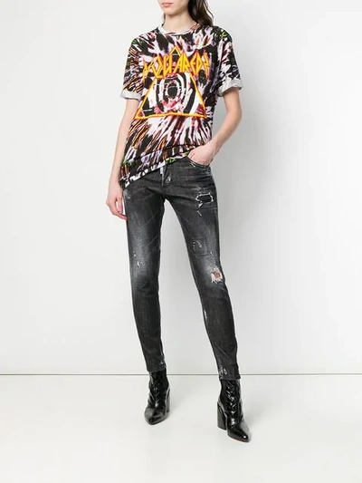 Shop Dsquared2 Skinny Dan Jeans In Black