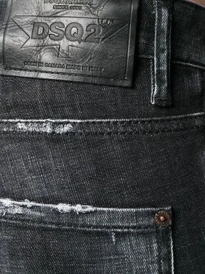 Dsquared2 Skinny Dan Denim Pants In Black