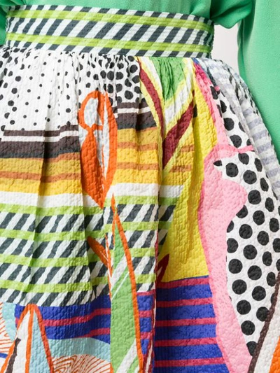 Shop Mary Katrantzou High-waisted Printed Skirt - Multicolour