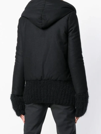 Shop Ann Demeulemeester Oversized Double Bomber Jacket In Black