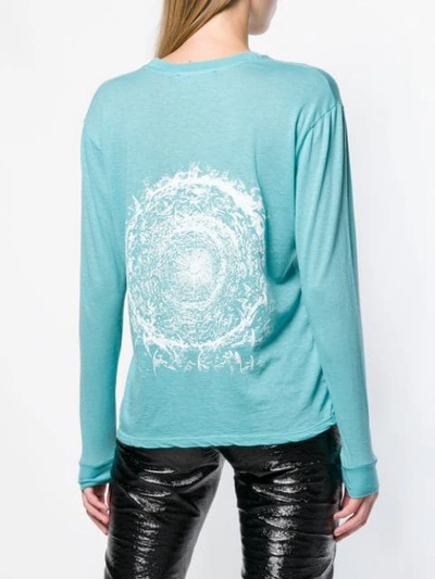 Shop Adaptation Printed Sweater In Blue