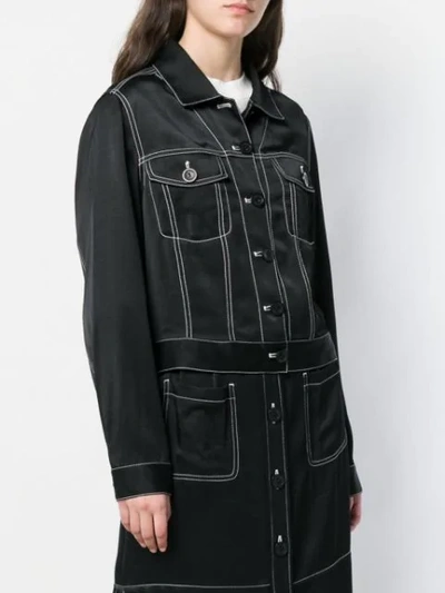 Shop See By Chloé Satin Jacket In Black