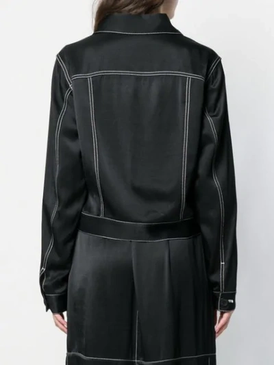 Shop See By Chloé Satin Jacket In Black