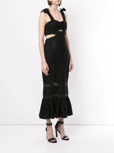 Shop Alice Mccall A Foreign Affair Midi Dress In Black