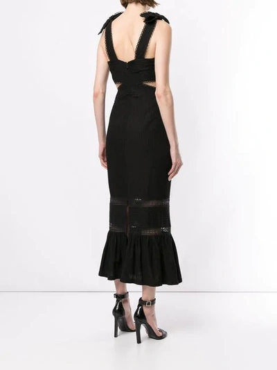 Shop Alice Mccall A Foreign Affair Midi Dress In Black