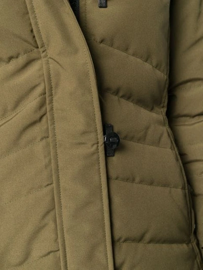 Shop Canada Goose Padded Parka Coat In Green