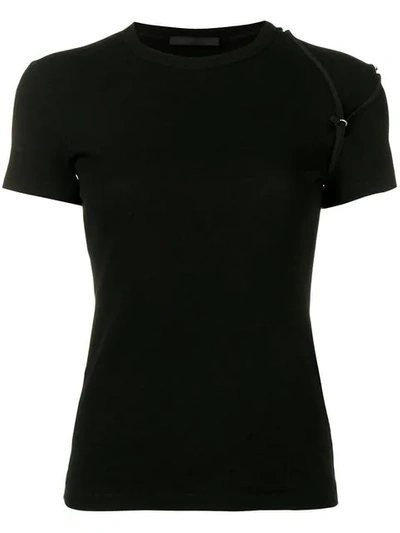 Shop Helmut Lang Shoulder Detail T In Black