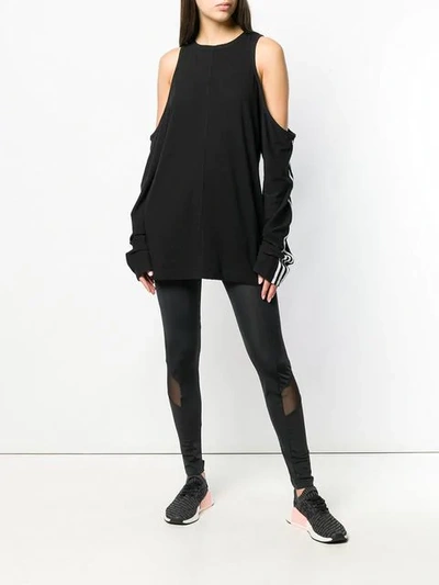 Y-3 Leggings Mit Logo-print In Black