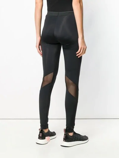 Y-3 Leggings Mit Logo-print In Black