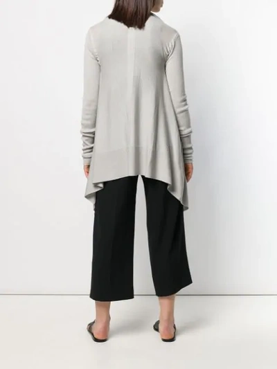 Shop Rick Owens Loose Fit Cardigan In 61 Oyster