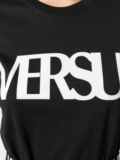 Shop Versus Logo T-shirt In Black