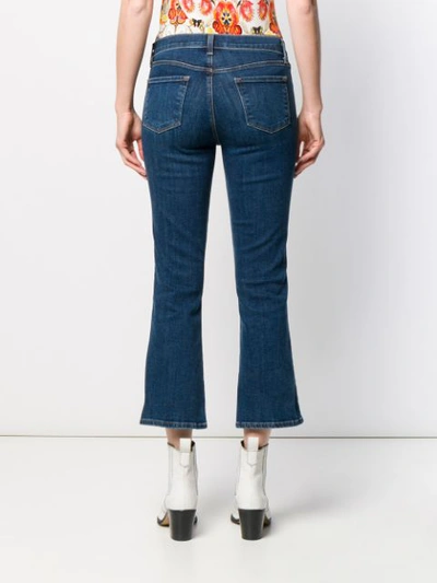 Shop J Brand Cropped Slim-fit Jeans - Blue