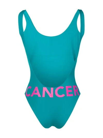 Shop Angelys Balek Zodiac Swimsuit In Blue