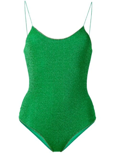 Shop Oseree Ray Lumiere Swimsuit - Green