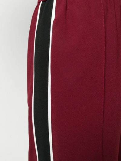 Shop Kenzo Side Stripe Track Pants In Red