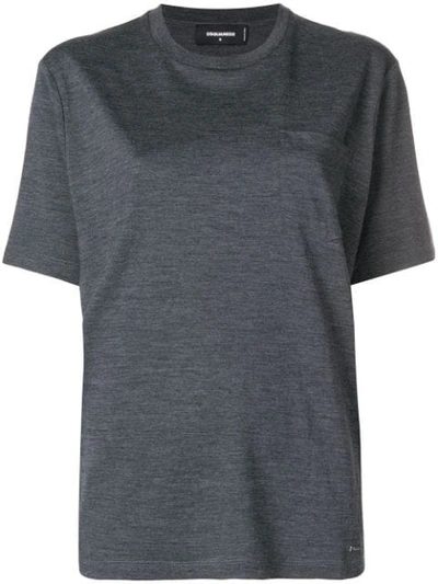 Shop Dsquared2 Loose Fit T-shirt In Grey