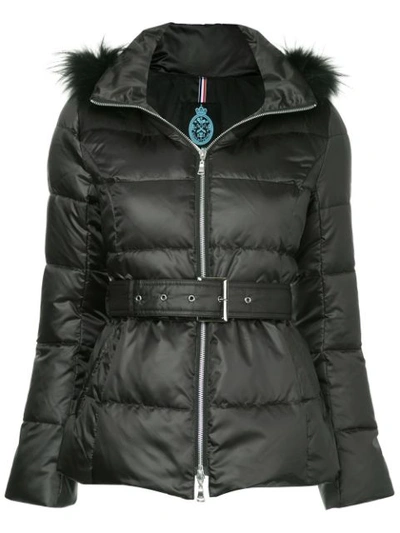 Shop Guild Prime Fur Hood Trim Puffer Jacket - Black
