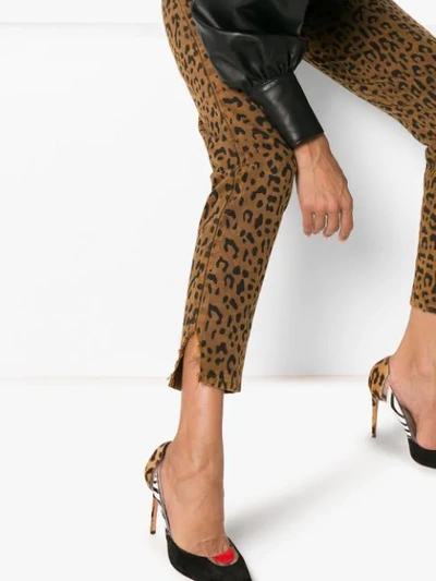 Shop Saint Laurent Leopard-print Jeans In 9740 Caramel Leopard Print