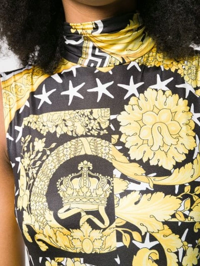 VERSACE BAROCCO PRINT BODYSUIT - 黄色