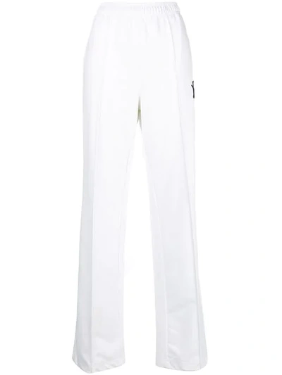Shop Marni Double Technico Track Pants In 00w01 Lily White